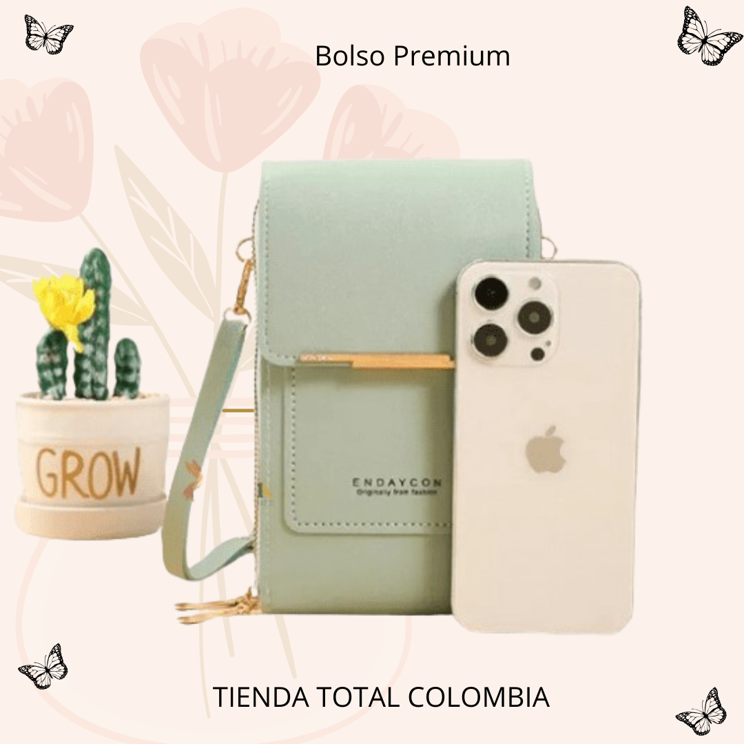 ¿Quiere practicidad y seguridad en un solo lugar? Bolso Premium Billetera Porta Celular